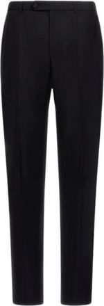 Roberto Cavalli Pantaloni sartoriali a gamba dritta - - Trousers - Uomo - Nero - 2XL