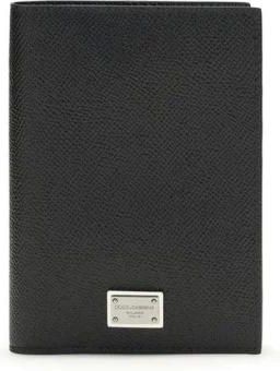 Dolce & Gabbana Wallets & Cardholders, male, Black, Size: ONE SIZE Logo Plaque Bi-Fold Wallet