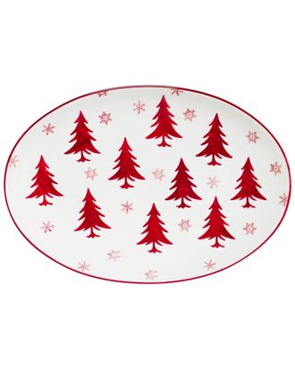 Euroceramica Winterfest Oval Platter