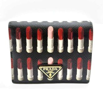 Prada Multi-Color Saffiano Wallet (Bi-Fold) (Pre-Owned)