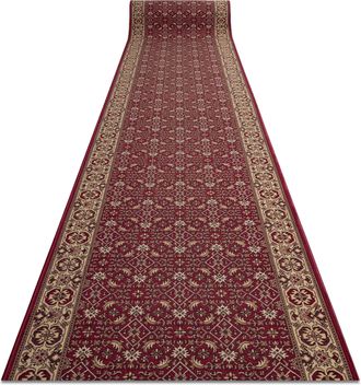 RugsX Rugsx - Alfombra De Pasillo Con Refuerzo De Goma Bidjar Burdeos 100cm Red 100x1100 Cm