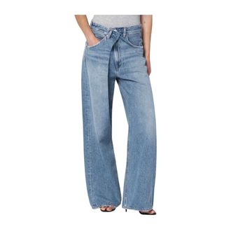 A Gold E Dames, Jeans, Blauw, Maat: W24 Katoen