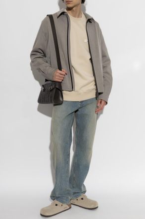 Jacquemus Sweatshirt With Logo Patch, Mens, Cream