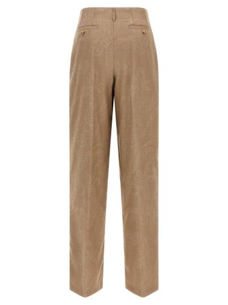 Etro Paisley Jacquard Trousers - Beige