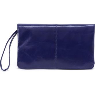 Hobo Evolve Leather Clutch in Winter Violet at Nordstrom