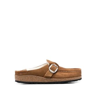 Birkenstock Mules, female, Brown, Size: 11 US Buckley Shearling
