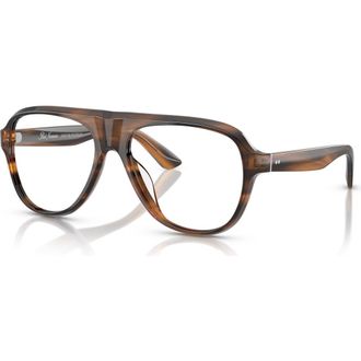 Oliver Peoples 54mm Pilot optical glasses in Brown at Nordstrom