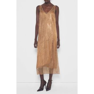 AS by DF Nadine Dress in Rose Gold at Nordstrom, Size X-Small