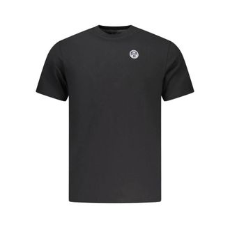 North Sails T-Shirts, male, Black, Size: 2XL Crew neck T-shirt