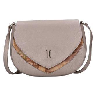 Alviero Martini 1A Classe Geo Flap Crossbody Tas - Dames - Tassen - Grijs - Maat: ONE Size Leer
