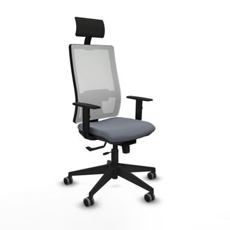 Piqueras y Crespo Silla De Oficina Con Cabecero Piqueras Y Crespo 1d066g1 Gris