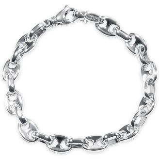 Pompeii3 Mens Mariner and Round Link 14k Gold (32gram) or Platinum (51gram) 10.5mm Bracelet 8