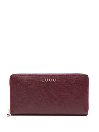 Gucci Portemonnee met logo - Rood