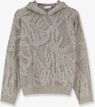 Brunello Cucinelli Maglia in misto lino e cotone - BRUNELLO CUCINELLI - gender_Woman
