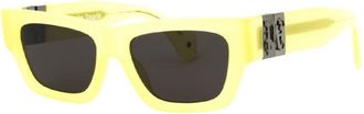 Palm Angels Unisex Black Square Sunglasses PERI10JMAGNOLIA 1807