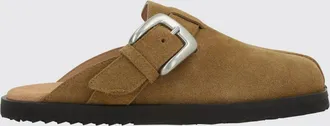 Maison Margiela Sabot Tabi in pelle scamosciata con tacco basso e cinturino