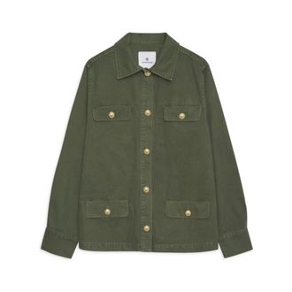 Anine Bing Light Jackets, female, Green, Size: XS Army Green Corey Jacket