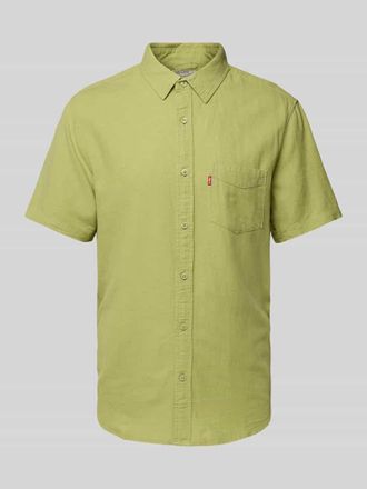 Levi's Freizeithemd aus Leinen-Viskose-Mix mit Baumwoll-Anteil in Gruen, Gr&ouml;&szlig;e M