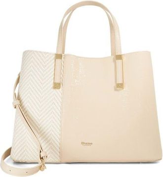 Dune London Dorry Faux Leather Tote in Ecru1 at Nordstrom