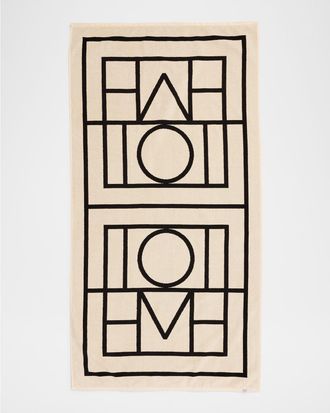 Toteme Monogram Jacquard Beach Towel