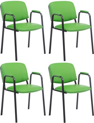 Clp Clp - Set De 4 Sillas Confidente Ken Pro En Polipiel Verde