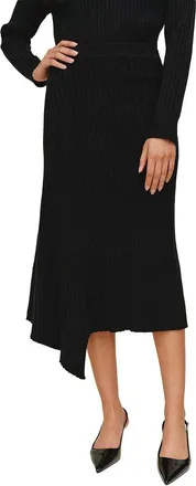 Bella Dahl Asymmetric Hem Wool-Blend Skirt