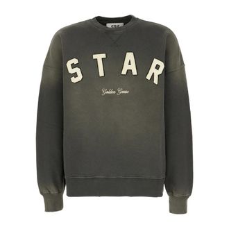Golden Goose Sweatshirts, male, Black, Size: M Star Sweatshirt