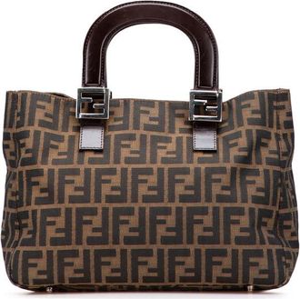Fendi Pre-owned Fendi Small Zucca Canvas Twins Tote Ladies 2308 26693 009