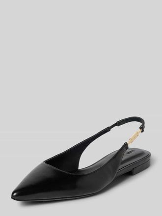 HUGO BOSS Ballerinas aus echtem Rindsleder in Black, Gr&ouml;&szlig;e 37