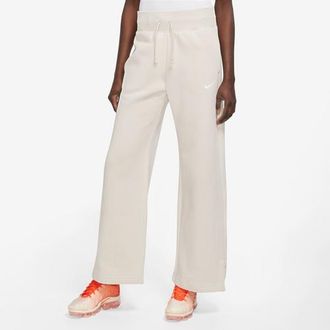 Nike Womens Phoenix High Rise Wide Pants - Cream/White Size XS