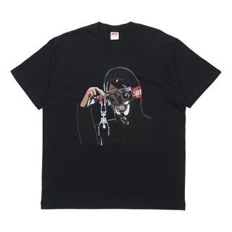 SUPREME Week 0 Creeper Tee Pattern Printing Short Sleeve Unisex Black SUP-SS19-227