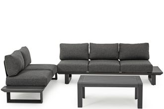 BIZZOTTO Flexible Premium Gartenlounge Konnor - Anthrazit