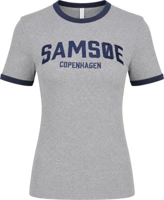 Sams&oslash;e & Sams&oslash;e T-Shirts - Dames - T-shirts - Grijs - M - Tops