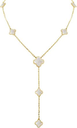 Italian Gold, Inc 14K Mother Of Pearl Lariat Necklace