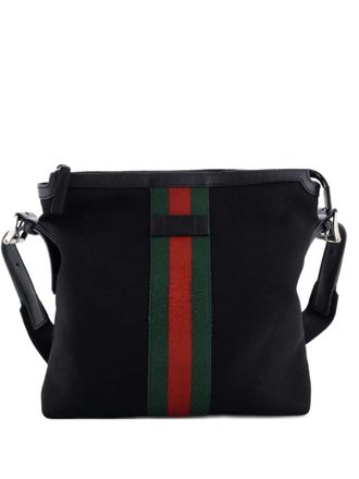 Gucci Web Messenger Bag Techno Canvas Medium crossbody bag - Black
