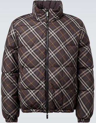 Burberry Burberry Check reversible down jacket
