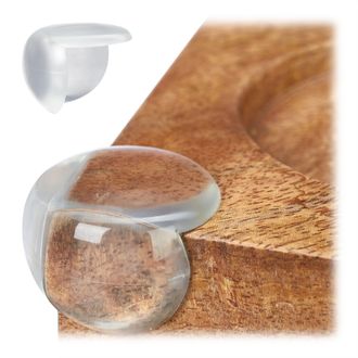 Relaxdays Relaxdays - 24 Protectores Para Esquinas Y Bordes, Set, Protecci&oacute;n Para Muebles, Pvc, Antigolpes, Transparente