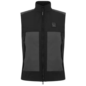 Belstaff Mens Ratio Black Gilet Thin Jacket - Size Medium