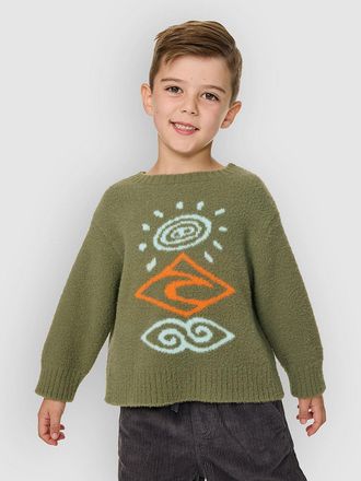 Rip Curl Ride The Wave Knit Kids Sweater groen