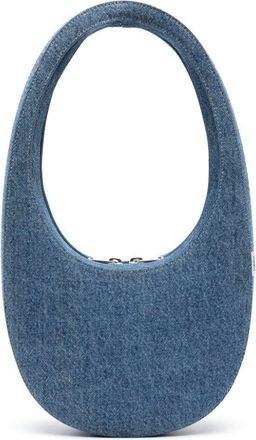 Coperni Swipe denim shoulder bag - women - Cotton/Polyester/Polyurethane - One Size - Blue