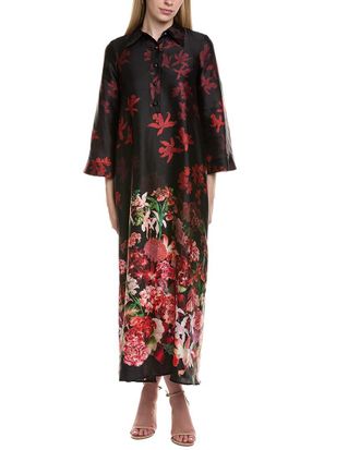Teri Jon by Rickie Freeman Teri Jon By Rickie Freeman 3/4 Sleeve Maxi Dress