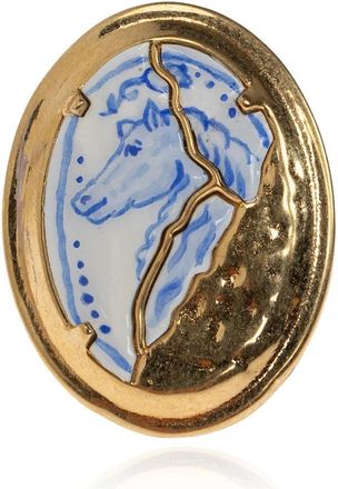 Chlo&eacute; Bloomcraft Signet Ring - Dames - Ringen - Geel - 52 MM - Accessoires