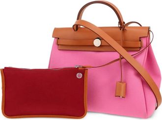 Herm&egrave;s 2021 Herbag handtas met afneembare band - Roze