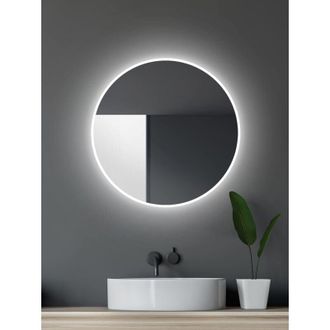 Talos Talos Specchio da bagno a LED rotondo 60 cm - Specchio con illuminazione - Specchio da parete con cornice - Specchio rotondo colore luce bianco