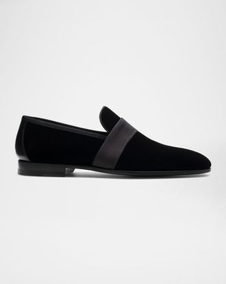 Magnanni Men & apos;s Jenaro Velvet Formal Loafers