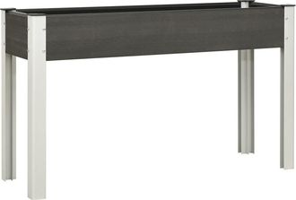 vidaXL Arriate De Jard&iacute;n Wpc Gris 120x40x75 Cm Vidaxl