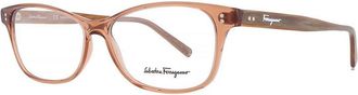 Ferragamo SF2910 231 Transparent Brown/Brown Marble 55mm