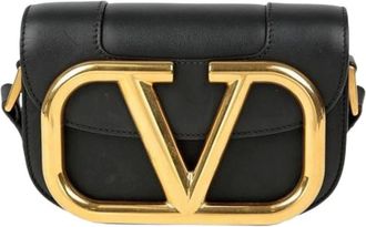 Valentino Pre-owned Cross Body Bags, female, Black, Size: ONE SIZE Pre-owned Superbee Small Shoulder Crossbody Bag