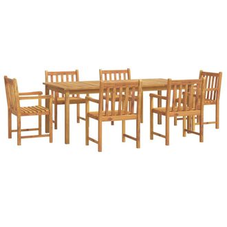 vidaXL Vidaxl - Set Da Pranzo Da Giardino 7 Pz In Legno Massello Di Acacia