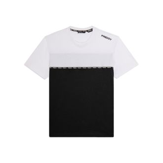 Freddy T-shirt colour block con inserto logato